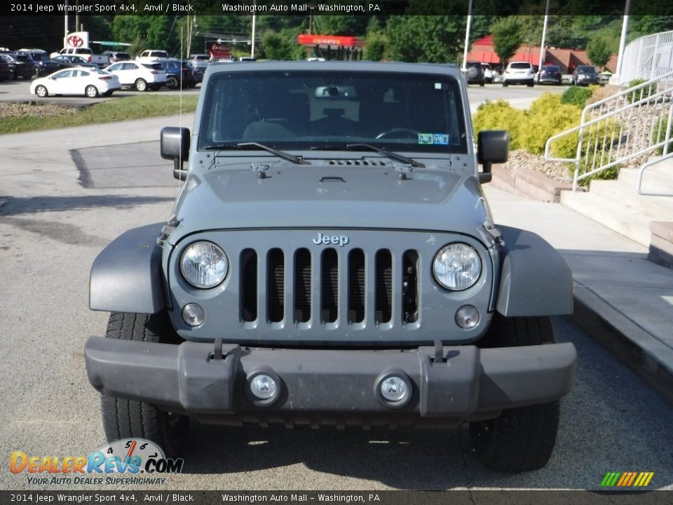 2014 Jeep Wrangler Sport 4x4 Anvil / Black Photo #8