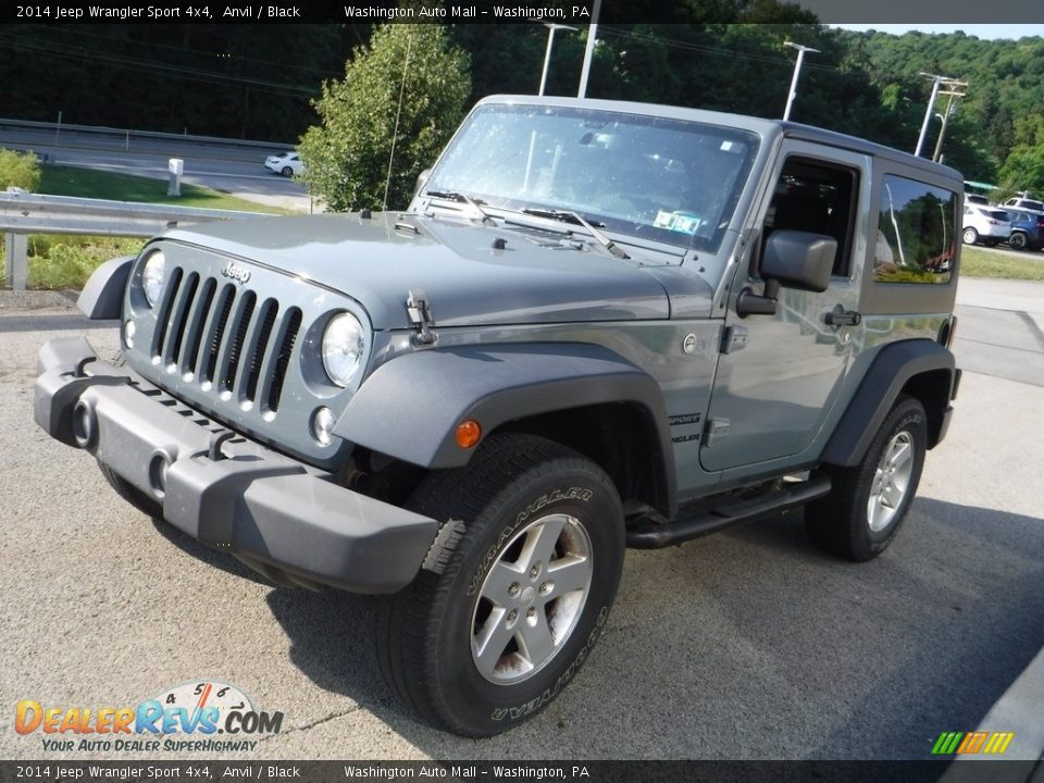 2014 Jeep Wrangler Sport 4x4 Anvil / Black Photo #9