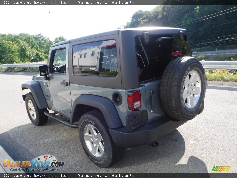 2014 Jeep Wrangler Sport 4x4 Anvil / Black Photo #11