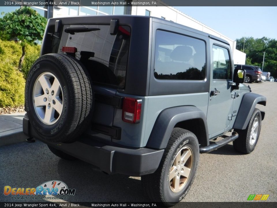 2014 Jeep Wrangler Sport 4x4 Anvil / Black Photo #13