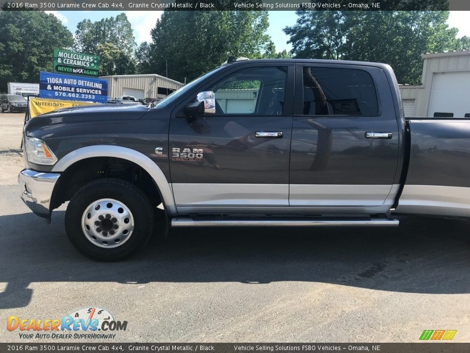 2016 Ram 3500 Laramie Crew Cab 4x4 Granite Crystal Metallic / Black Photo #11