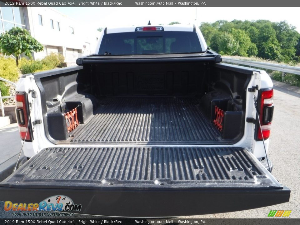 2019 Ram 1500 Rebel Quad Cab 4x4 Bright White / Black/Red Photo #3