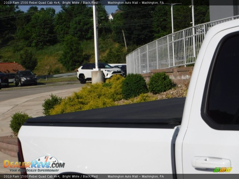 2019 Ram 1500 Rebel Quad Cab 4x4 Bright White / Black/Red Photo #5