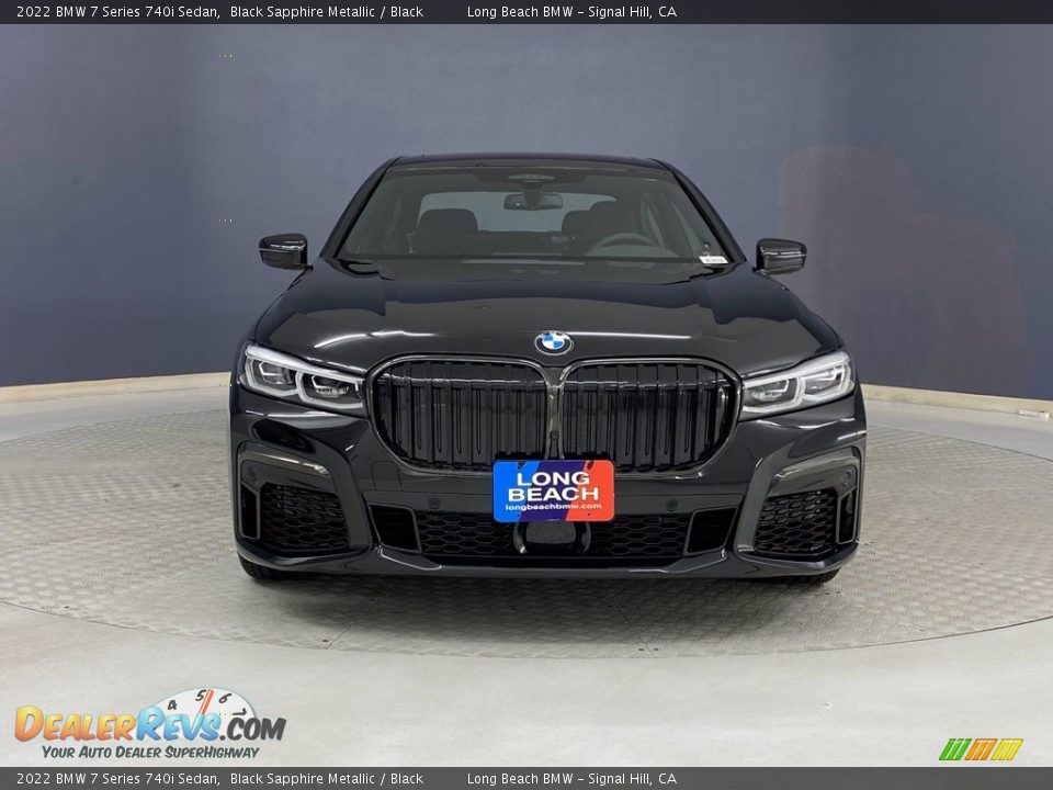 2022 BMW 7 Series 740i Sedan Black Sapphire Metallic / Black Photo #2