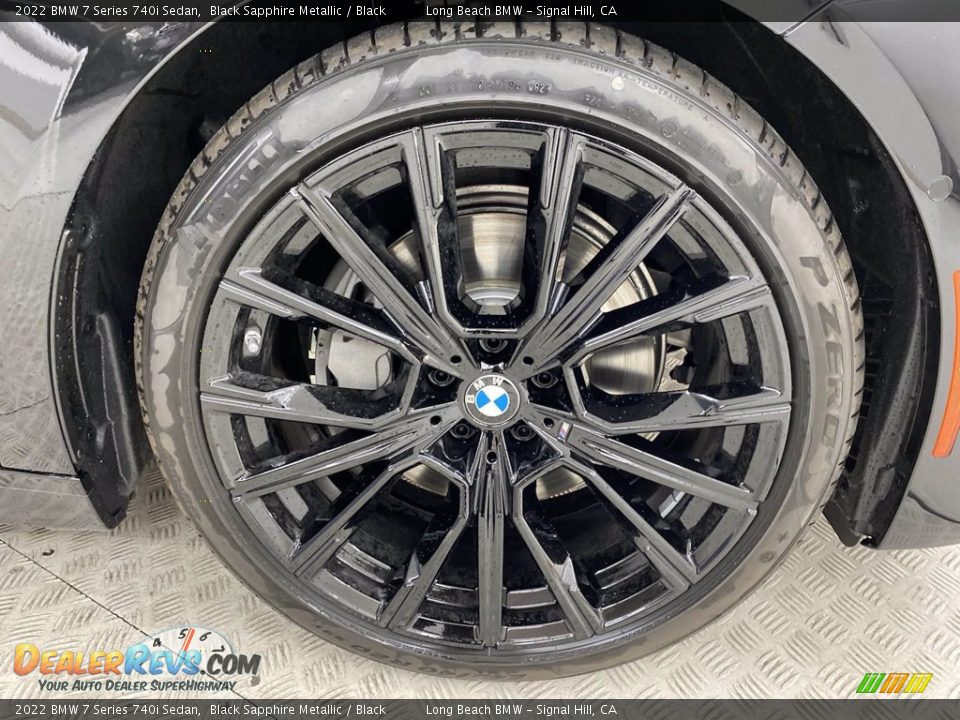 2022 BMW 7 Series 740i Sedan Black Sapphire Metallic / Black Photo #3