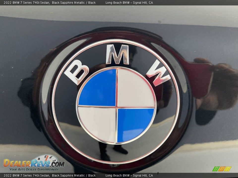 2022 BMW 7 Series 740i Sedan Black Sapphire Metallic / Black Photo #7