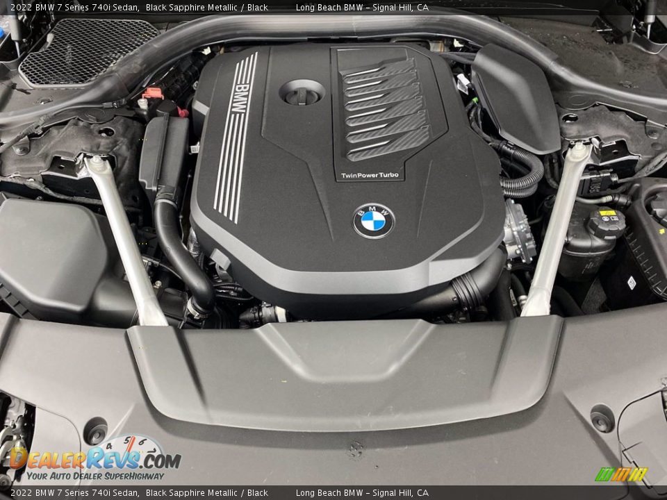 2022 BMW 7 Series 740i Sedan Black Sapphire Metallic / Black Photo #9
