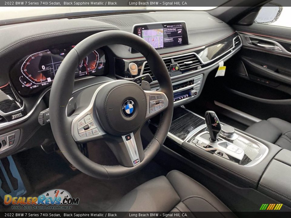 2022 BMW 7 Series 740i Sedan Black Sapphire Metallic / Black Photo #12