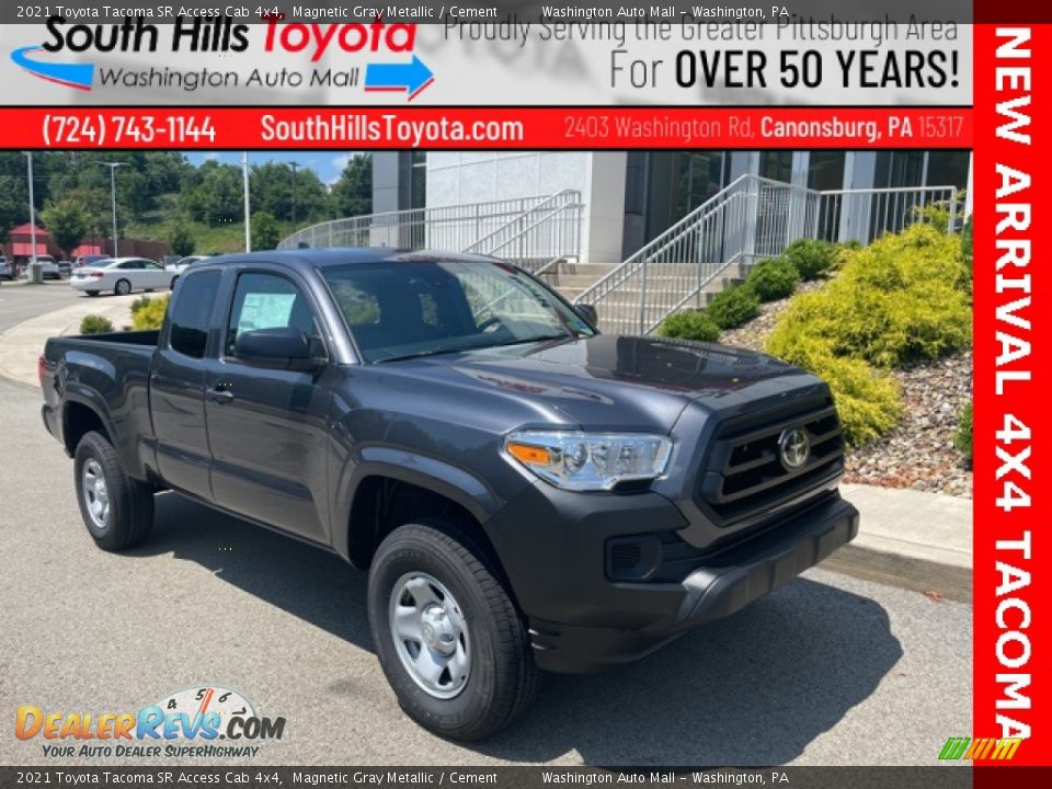 2021 Toyota Tacoma SR Access Cab 4x4 Magnetic Gray Metallic / Cement Photo #1