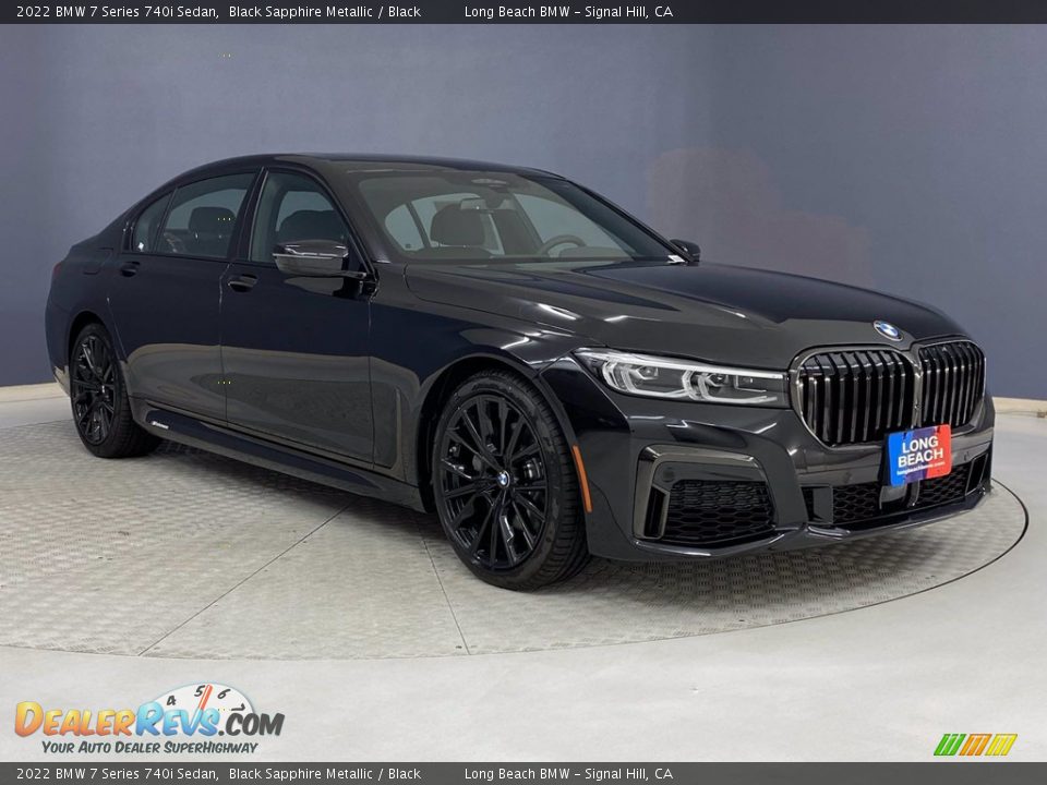 2022 BMW 7 Series 740i Sedan Black Sapphire Metallic / Black Photo #27
