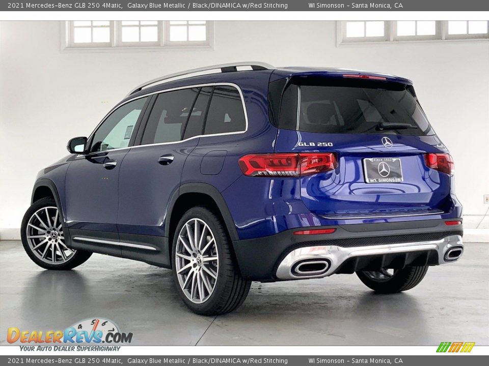 2021 Mercedes-Benz GLB 250 4Matic Galaxy Blue Metallic / Black/DINAMICA w/Red Stitching Photo #2