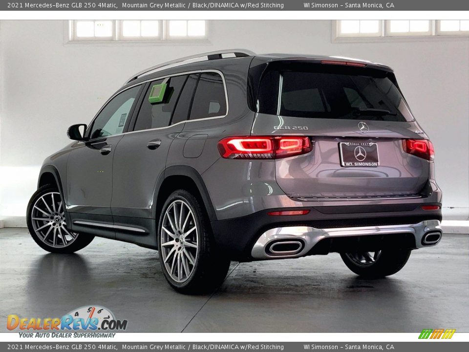 2021 Mercedes-Benz GLB 250 4Matic Mountain Grey Metallic / Black/DINAMICA w/Red Stitching Photo #2