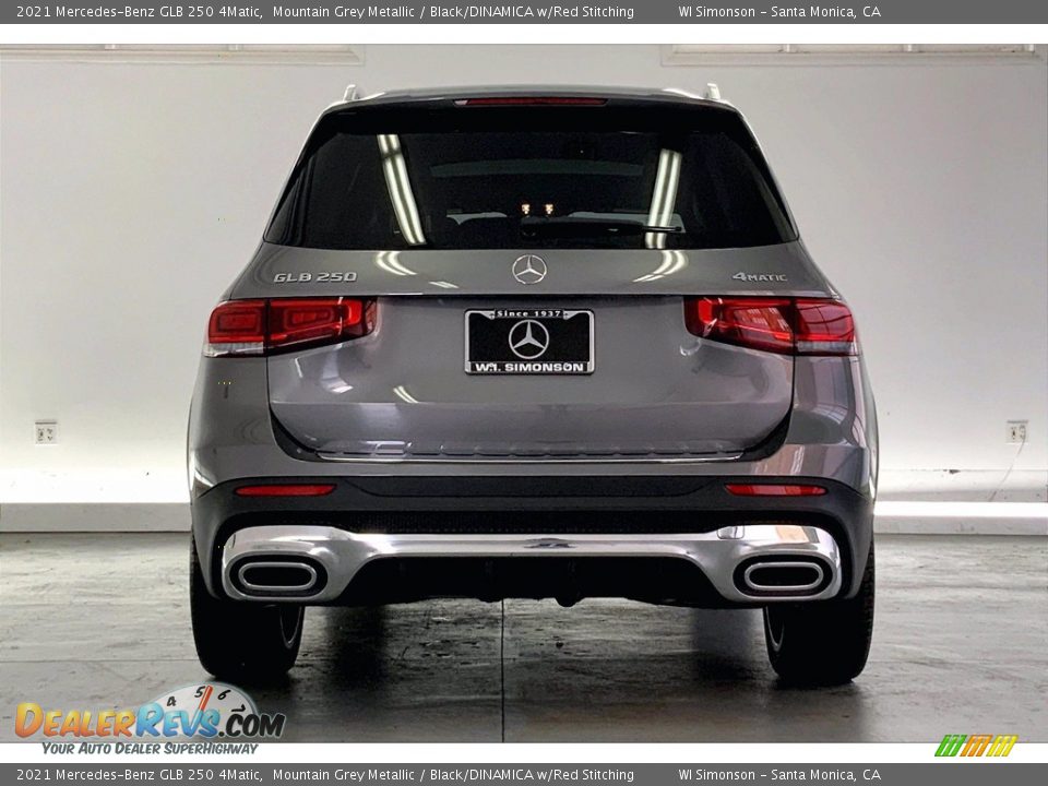 2021 Mercedes-Benz GLB 250 4Matic Mountain Grey Metallic / Black/DINAMICA w/Red Stitching Photo #3