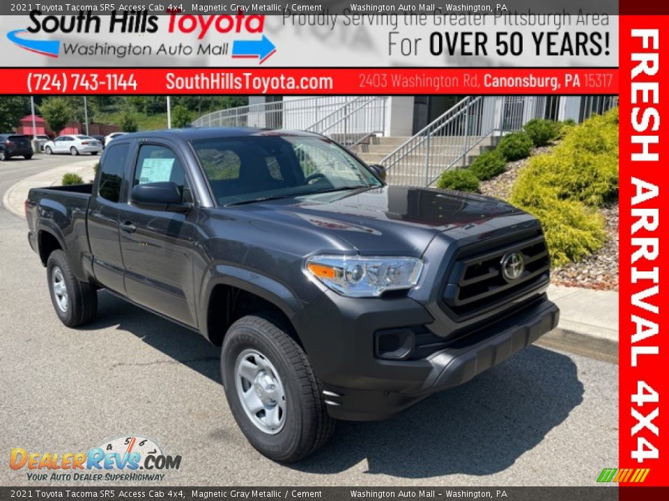 2021 Toyota Tacoma SR5 Access Cab 4x4 Magnetic Gray Metallic / Cement Photo #1