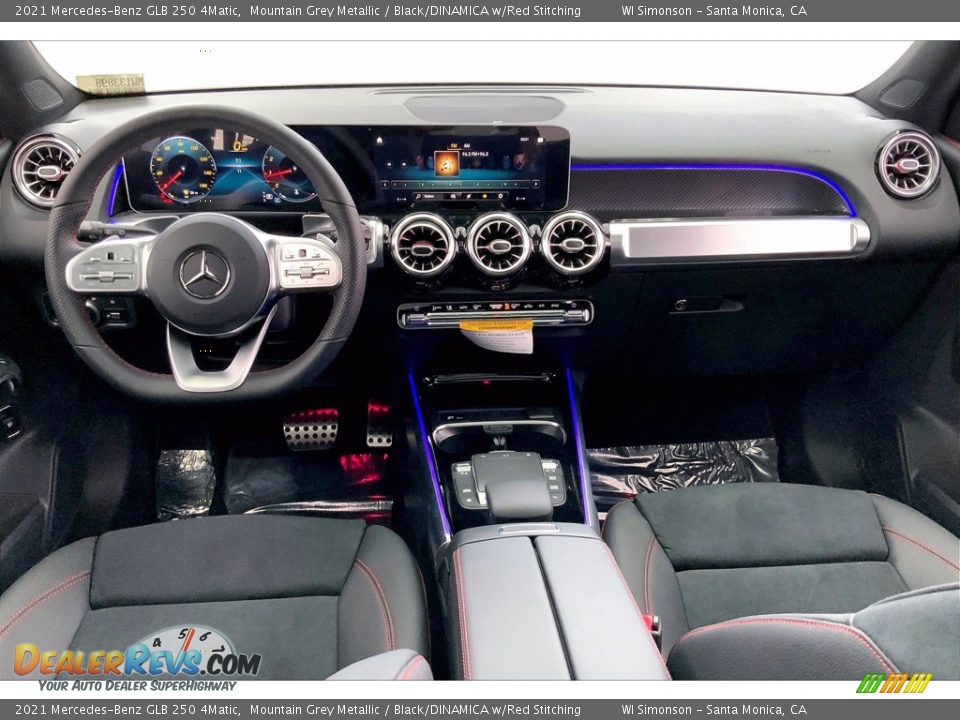 2021 Mercedes-Benz GLB 250 4Matic Mountain Grey Metallic / Black/DINAMICA w/Red Stitching Photo #6