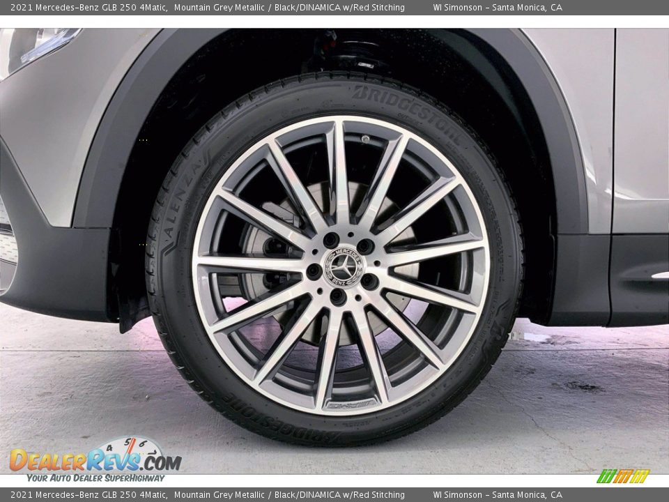 2021 Mercedes-Benz GLB 250 4Matic Mountain Grey Metallic / Black/DINAMICA w/Red Stitching Photo #10