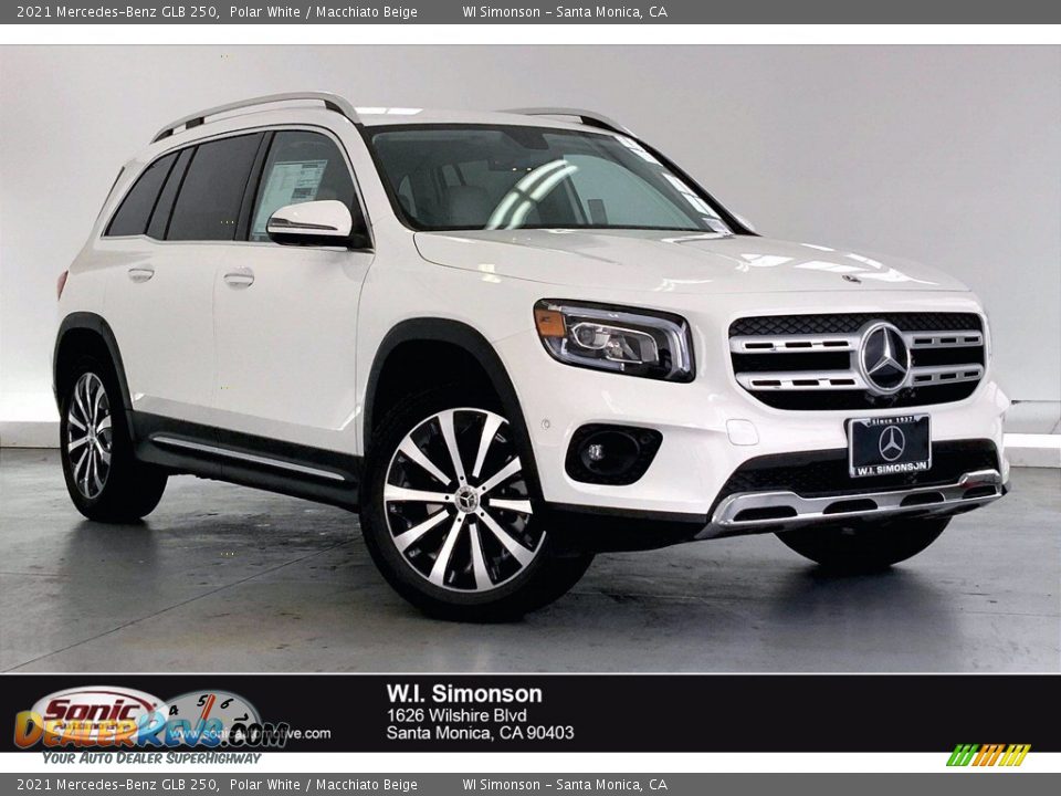 2021 Mercedes-Benz GLB 250 Polar White / Macchiato Beige Photo #1