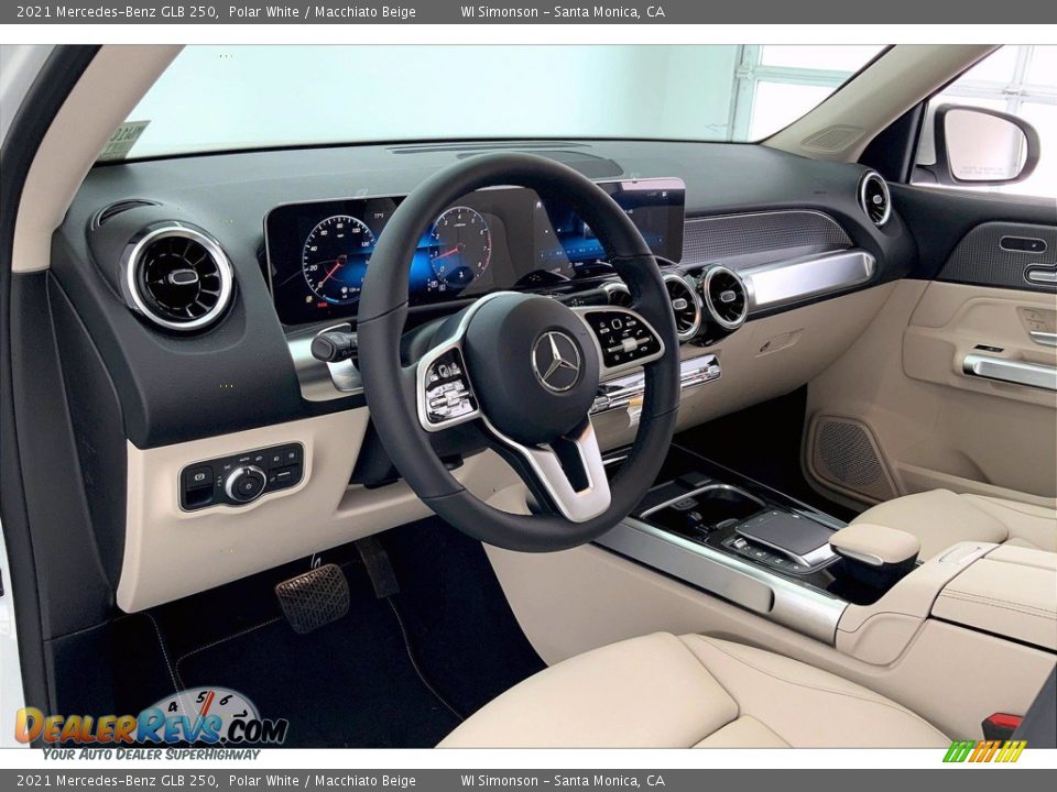 2021 Mercedes-Benz GLB 250 Polar White / Macchiato Beige Photo #4