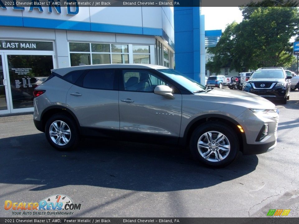 2021 Chevrolet Blazer LT AWD Pewter Metallic / Jet Black Photo #2