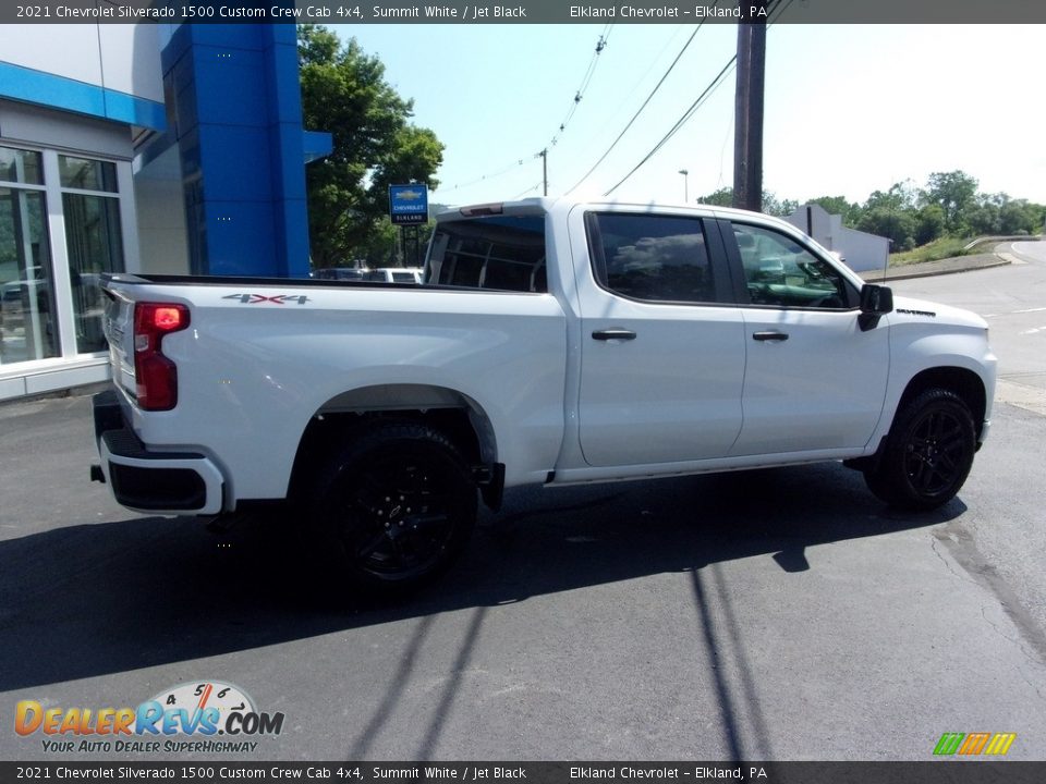 2021 Chevrolet Silverado 1500 Custom Crew Cab 4x4 Summit White / Jet Black Photo #3