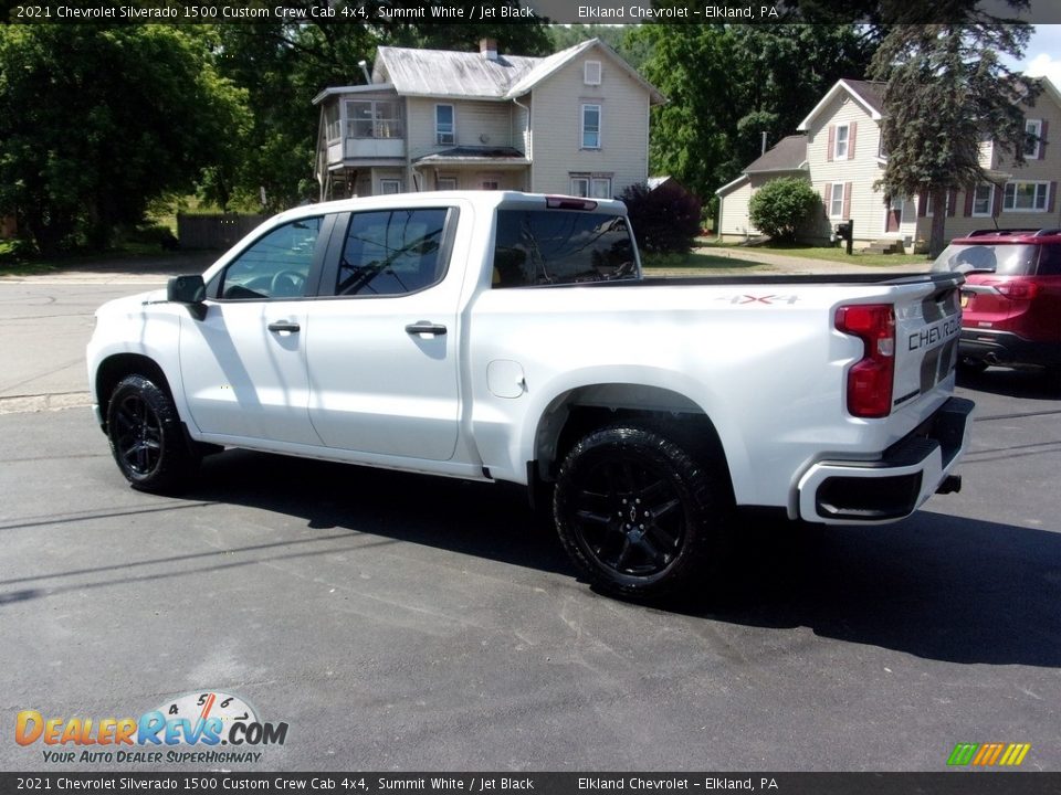 2021 Chevrolet Silverado 1500 Custom Crew Cab 4x4 Summit White / Jet Black Photo #6