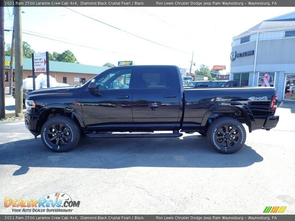 2021 Ram 2500 Laramie Crew Cab 4x4 Diamond Black Crystal Pearl / Black Photo #2