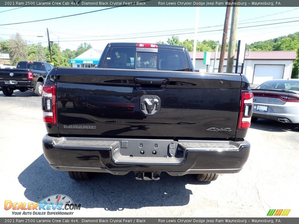 2021 Ram 2500 Laramie Crew Cab 4x4 Diamond Black Crystal Pearl / Black Photo #4