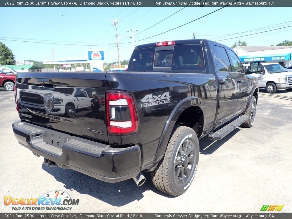 2021 Ram 2500 Laramie Crew Cab 4x4 Diamond Black Crystal Pearl / Black Photo #5