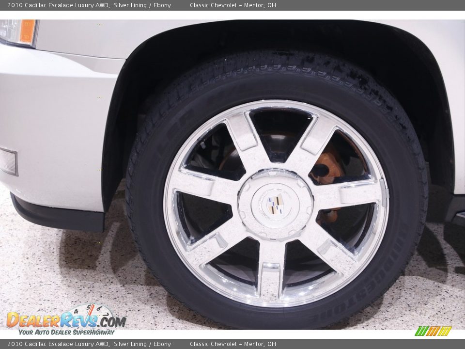 2010 Cadillac Escalade Luxury AWD Silver Lining / Ebony Photo #25