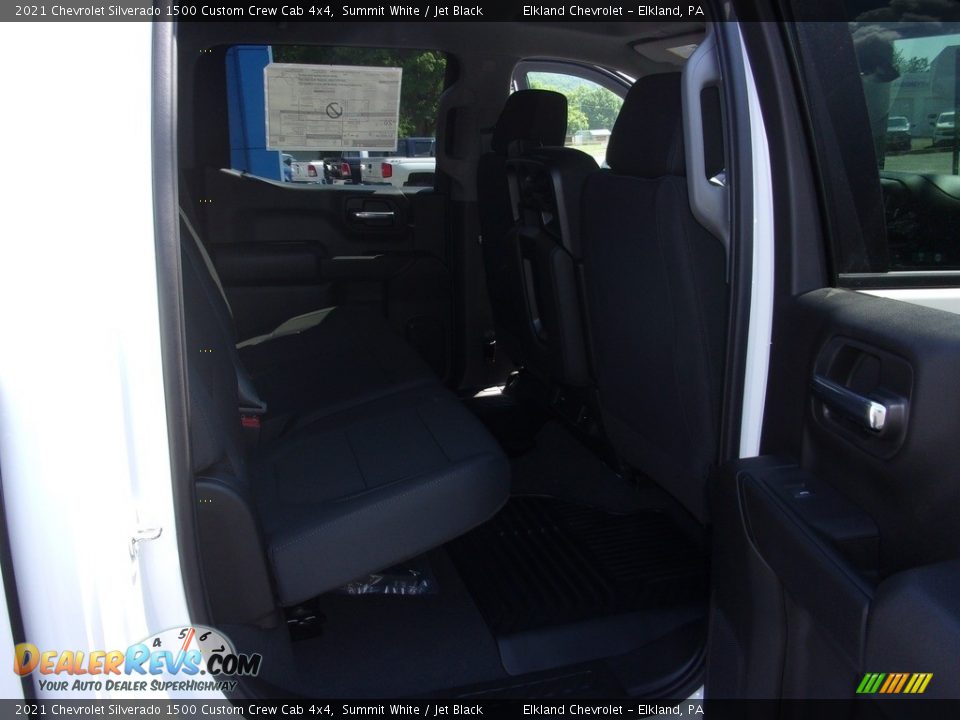 2021 Chevrolet Silverado 1500 Custom Crew Cab 4x4 Summit White / Jet Black Photo #20