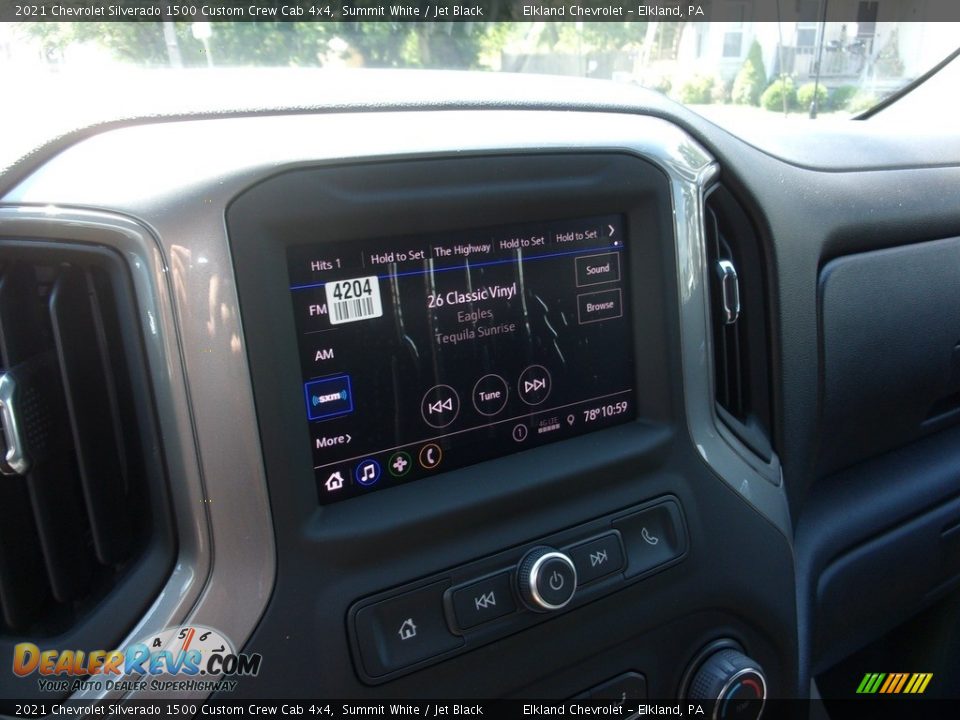 2021 Chevrolet Silverado 1500 Custom Crew Cab 4x4 Summit White / Jet Black Photo #26