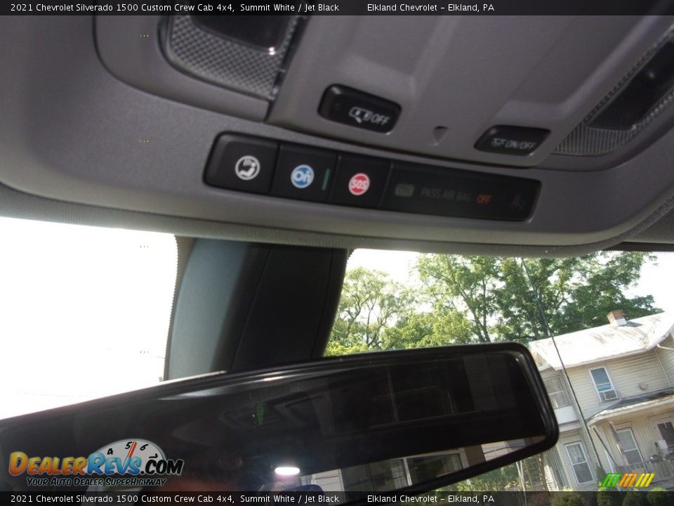 2021 Chevrolet Silverado 1500 Custom Crew Cab 4x4 Summit White / Jet Black Photo #30