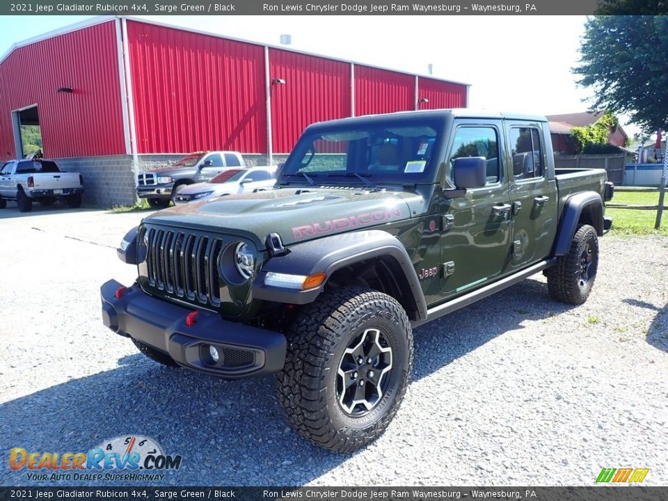 2021 Jeep Gladiator Rubicon 4x4 Sarge Green / Black Photo #1