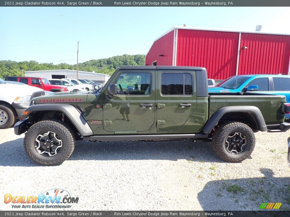 2021 Jeep Gladiator Rubicon 4x4 Sarge Green / Black Photo #3