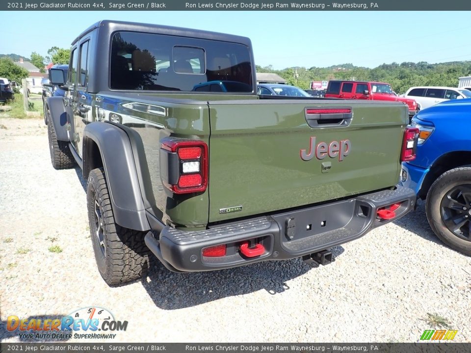 2021 Jeep Gladiator Rubicon 4x4 Sarge Green / Black Photo #4