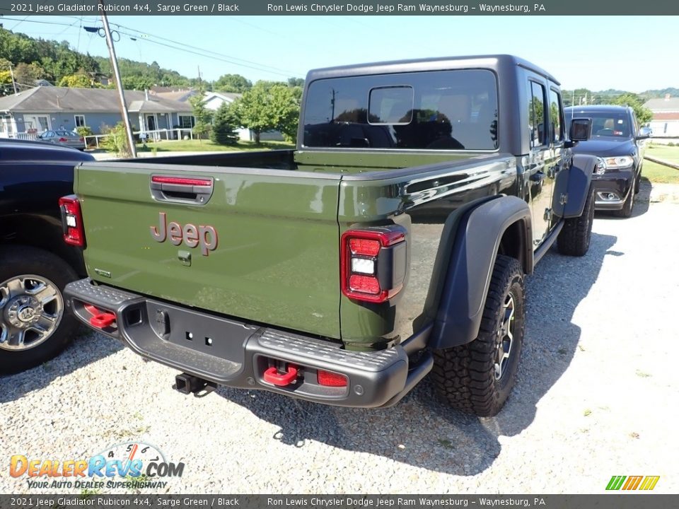 2021 Jeep Gladiator Rubicon 4x4 Sarge Green / Black Photo #6