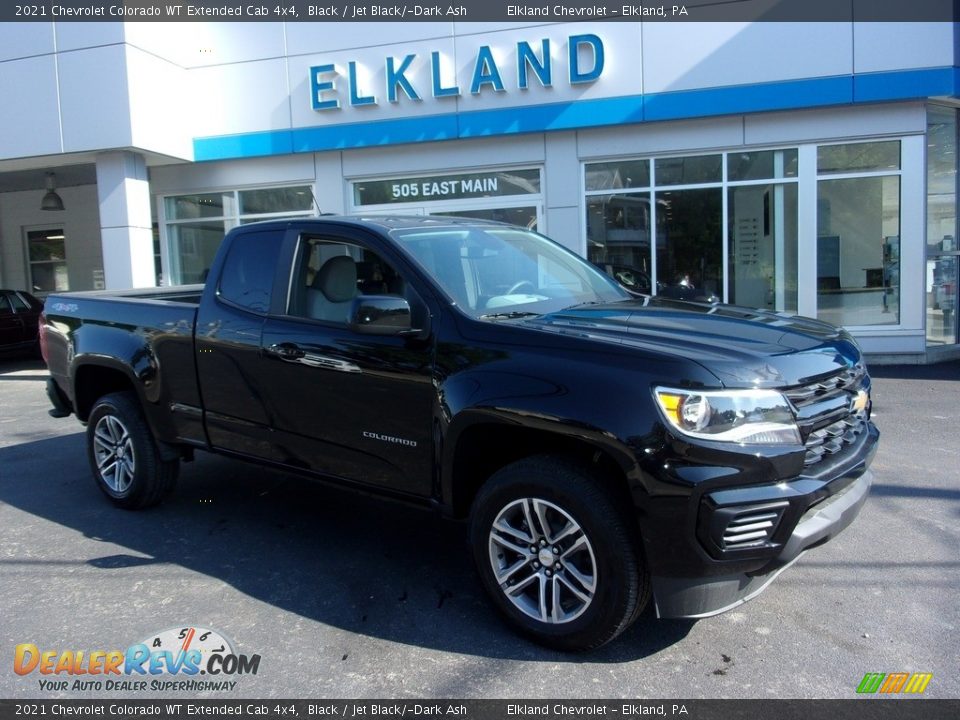 2021 Chevrolet Colorado WT Extended Cab 4x4 Black / Jet Black/­Dark Ash Photo #1