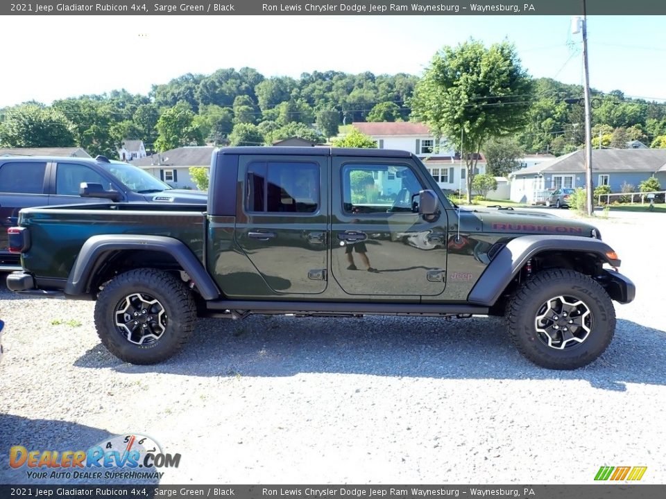 2021 Jeep Gladiator Rubicon 4x4 Sarge Green / Black Photo #7