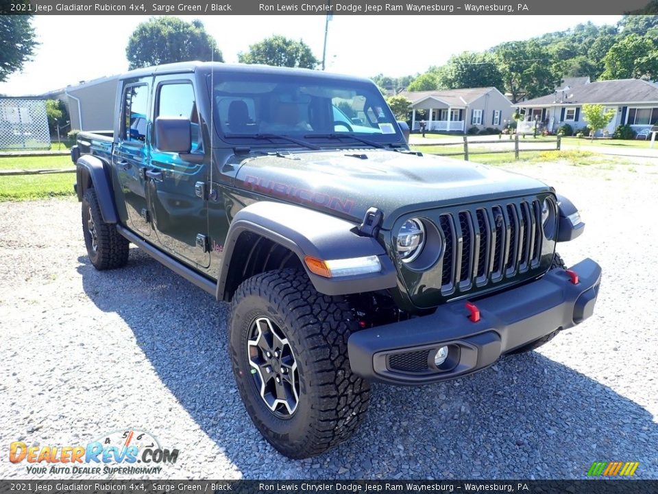 2021 Jeep Gladiator Rubicon 4x4 Sarge Green / Black Photo #8