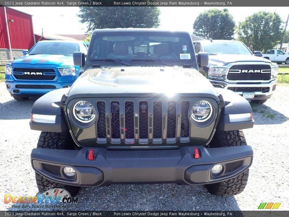 2021 Jeep Gladiator Rubicon 4x4 Sarge Green / Black Photo #9