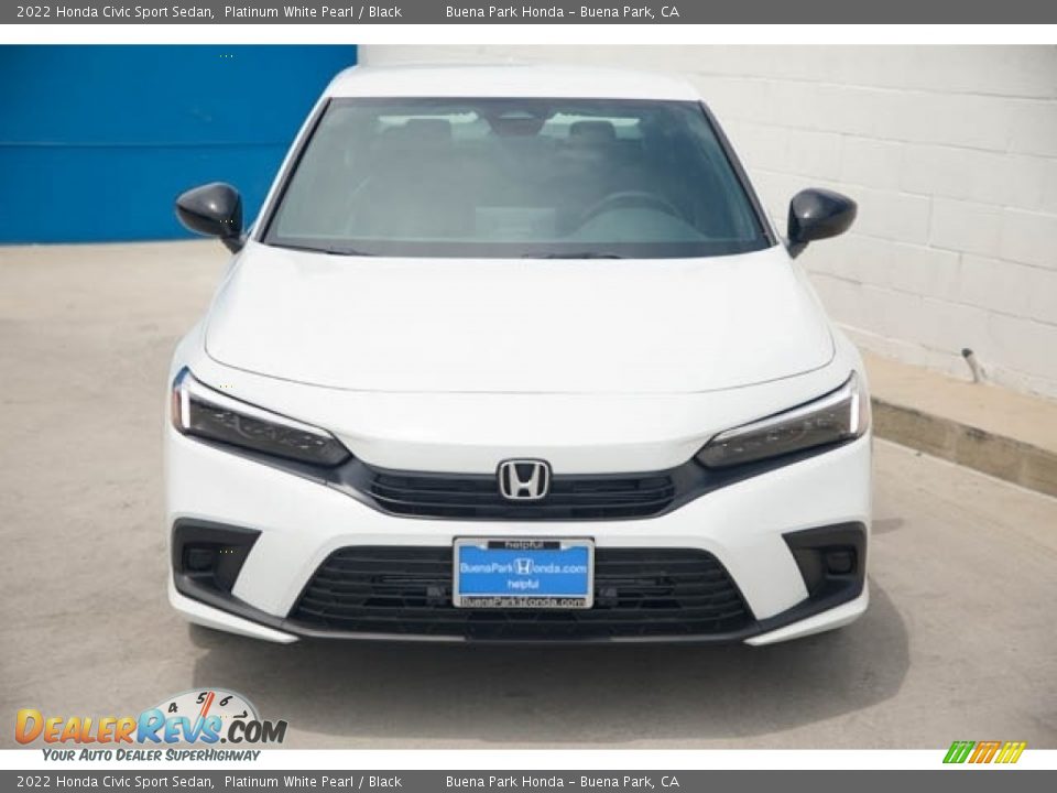 2022 Honda Civic Sport Sedan Platinum White Pearl / Black Photo #3
