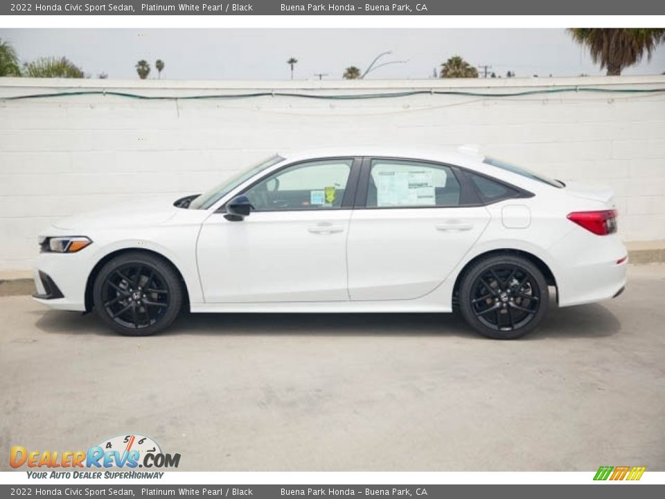2022 Honda Civic Sport Sedan Platinum White Pearl / Black Photo #4