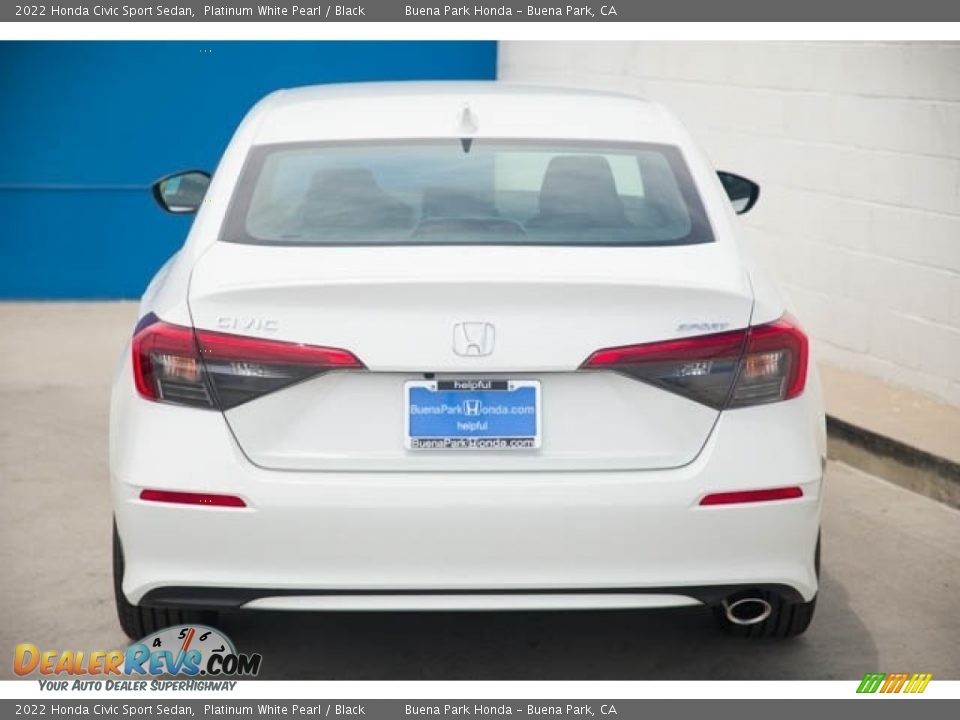 2022 Honda Civic Sport Sedan Platinum White Pearl / Black Photo #5