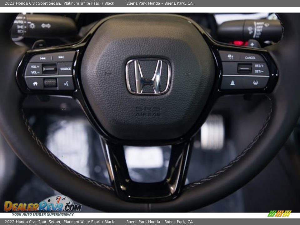 2022 Honda Civic Sport Sedan Platinum White Pearl / Black Photo #19