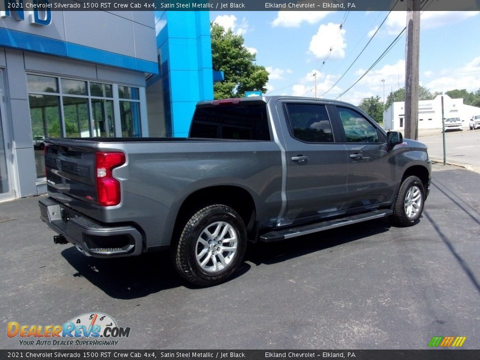 2021 Chevrolet Silverado 1500 RST Crew Cab 4x4 Satin Steel Metallic / Jet Black Photo #3