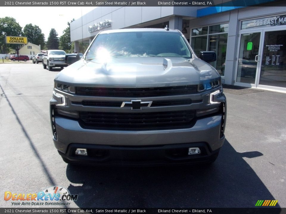 2021 Chevrolet Silverado 1500 RST Crew Cab 4x4 Satin Steel Metallic / Jet Black Photo #8