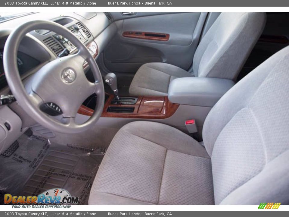 2003 Toyota Camry XLE Lunar Mist Metallic / Stone Photo #3