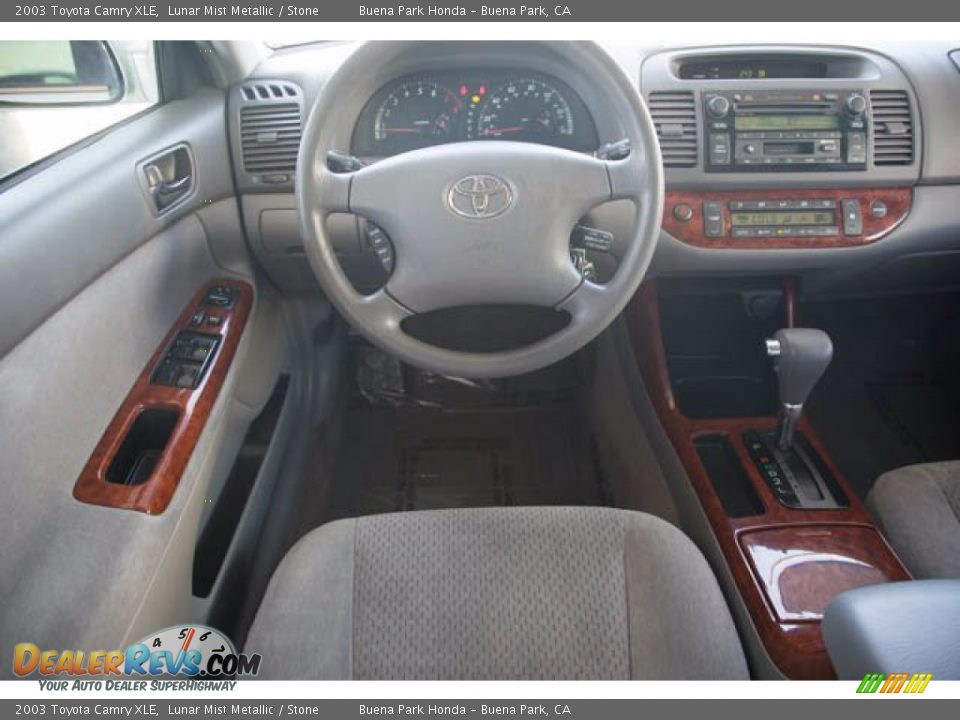 2003 Toyota Camry XLE Lunar Mist Metallic / Stone Photo #5