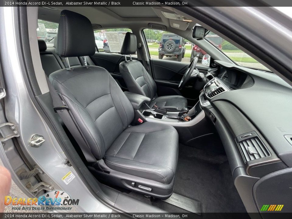 2014 Honda Accord EX-L Sedan Alabaster Silver Metallic / Black Photo #7