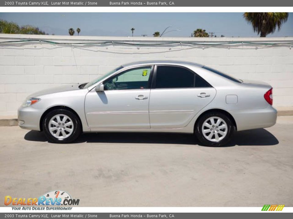 2003 Toyota Camry XLE Lunar Mist Metallic / Stone Photo #8